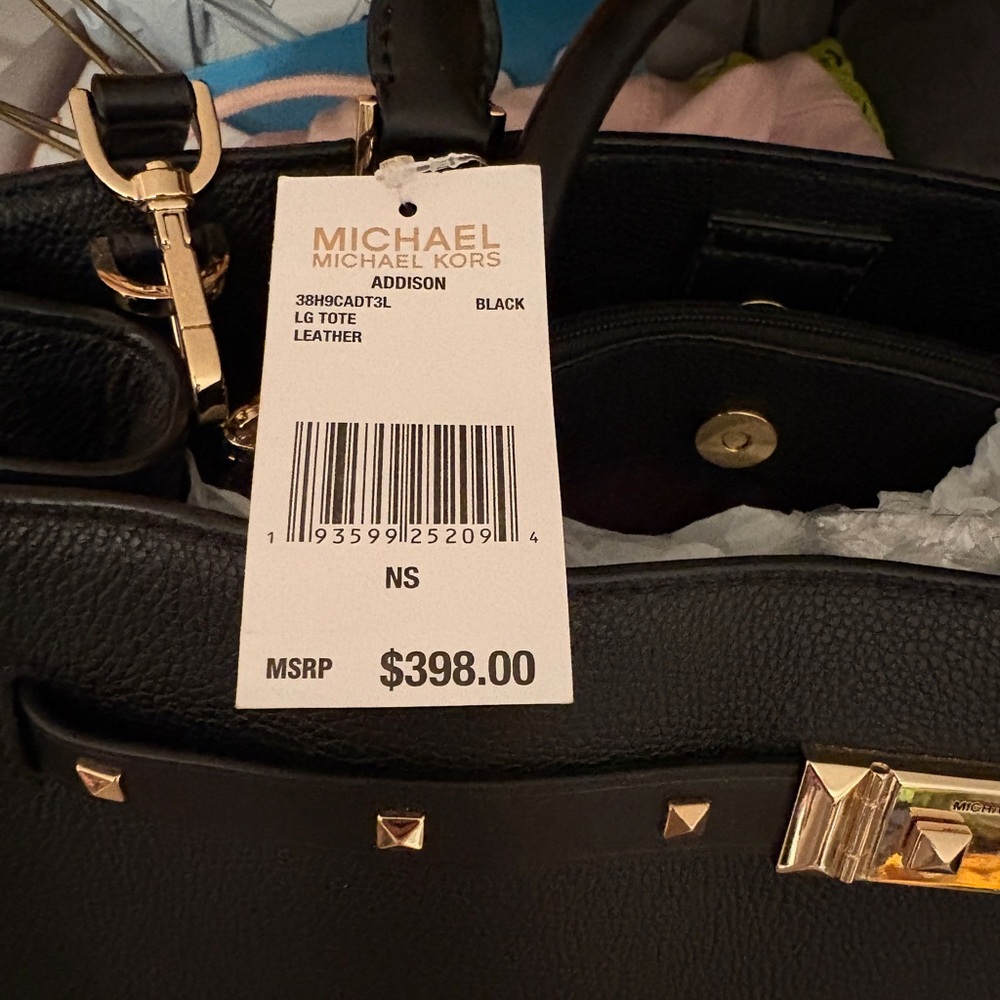 MK Black Pebble Leather Bag - Picture 5 of 5